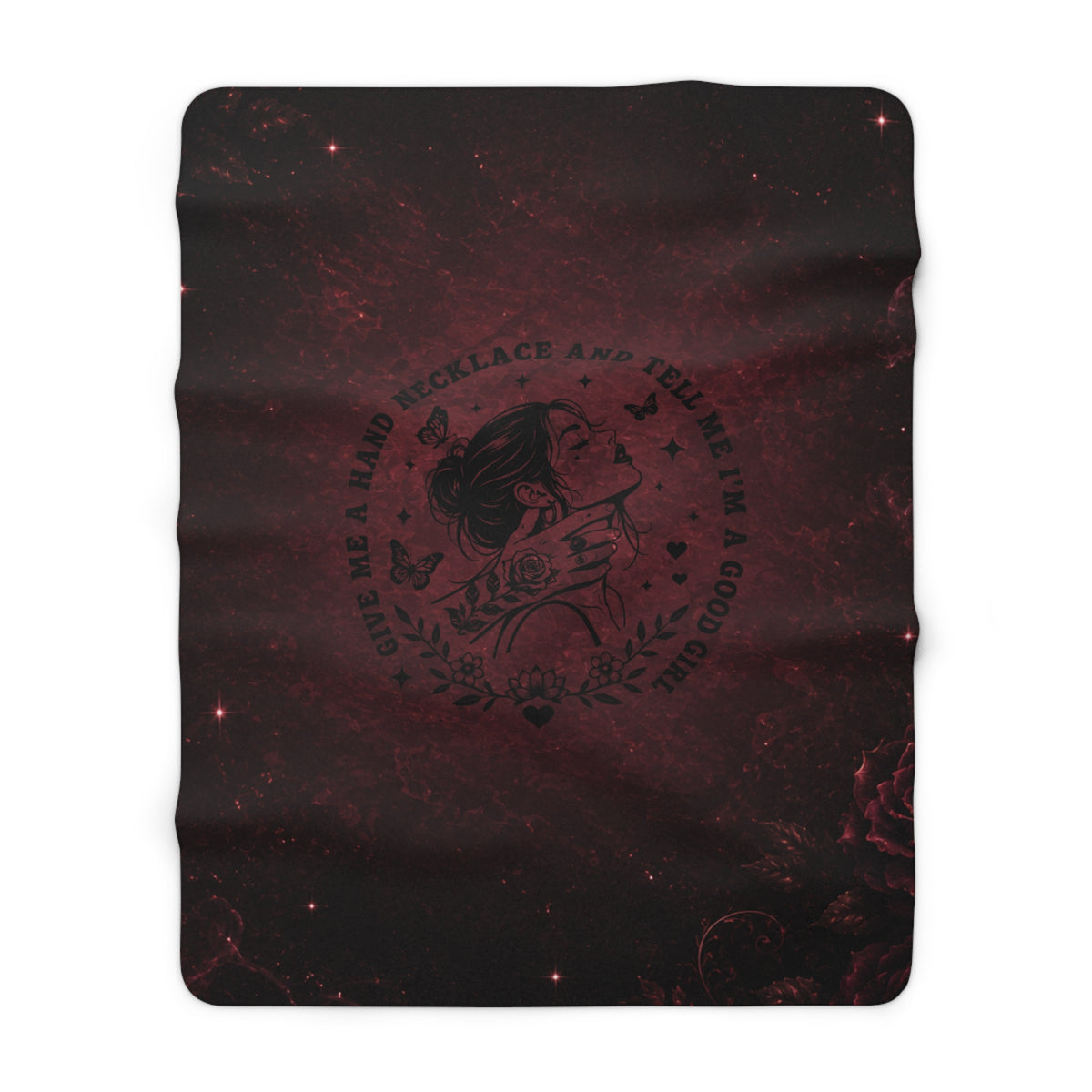 Good Girl Dark Romance Sherpa Blanket