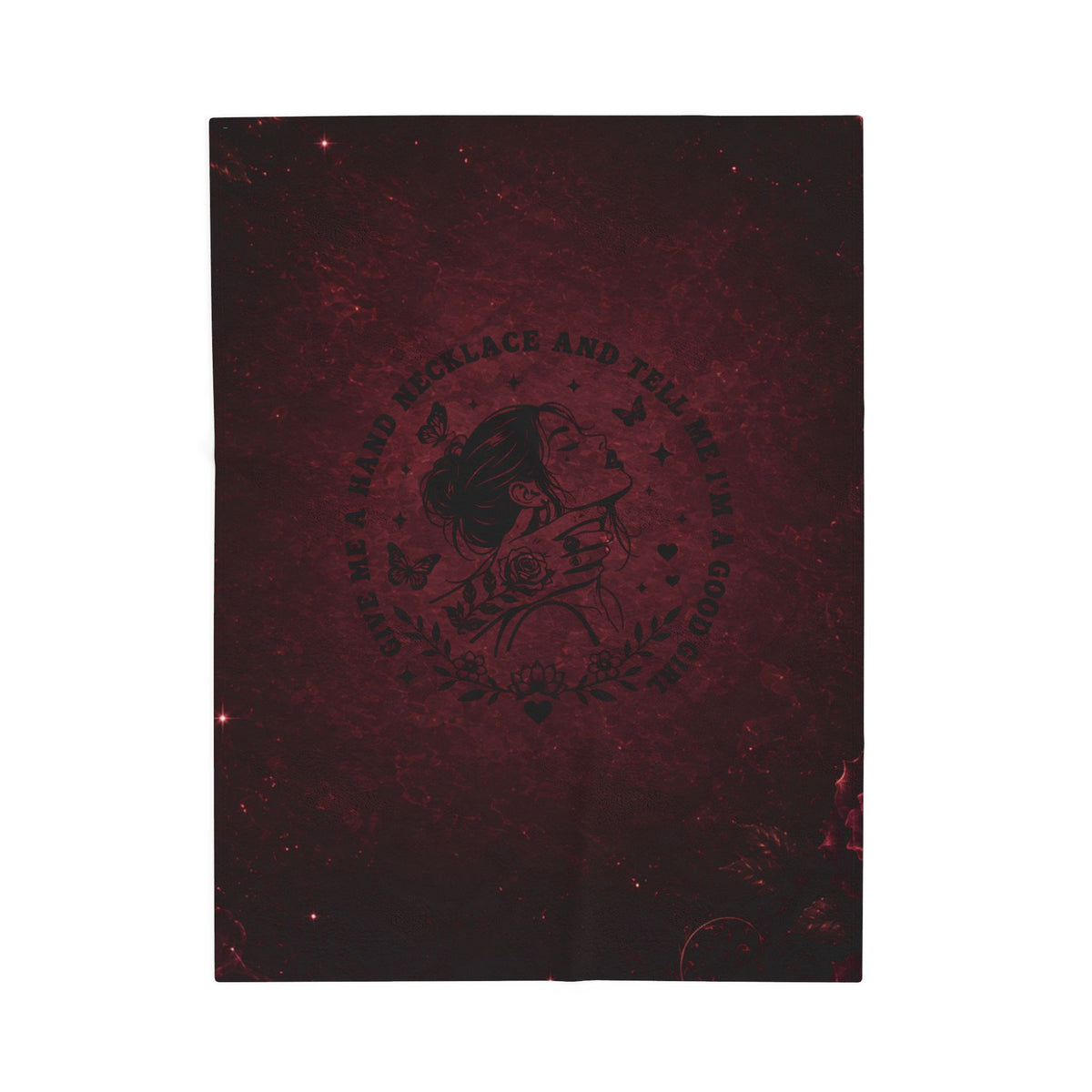 Good Girl Dark Romance Velveteen Plush Blanket