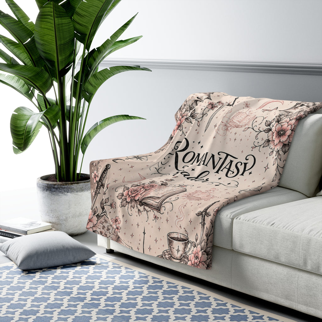Romantasy Reader Sherpa Blanket