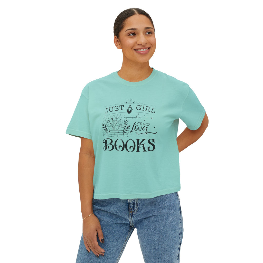 Just a Girl Who Loves Books Boxy Tee