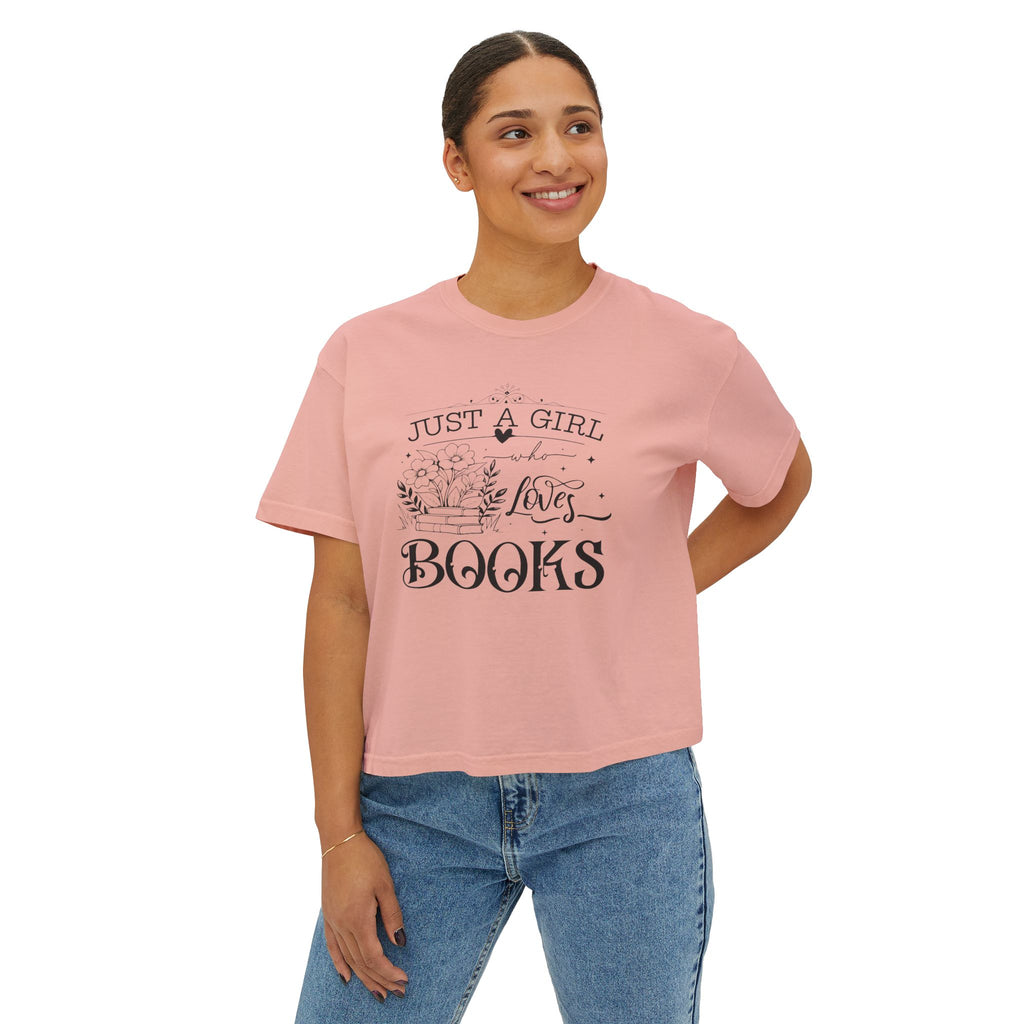 Just a Girl Who Loves Books Boxy Tee
