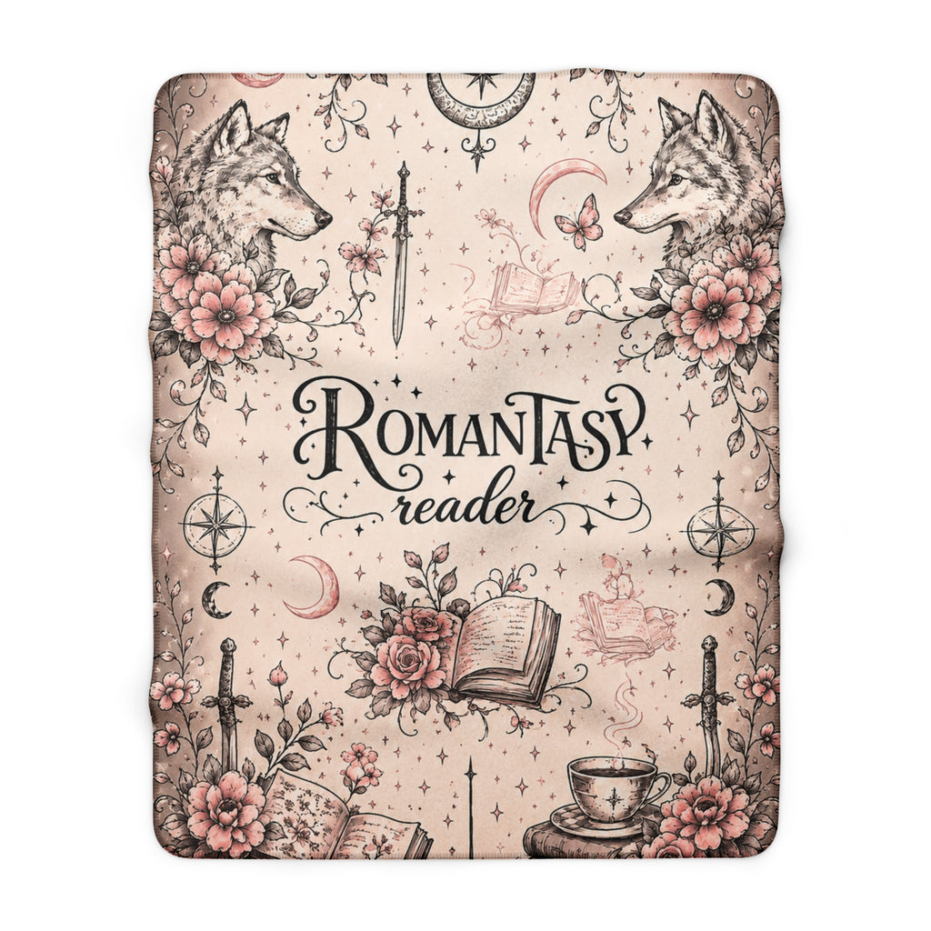 Romantasy Reader Sherpa Blanket