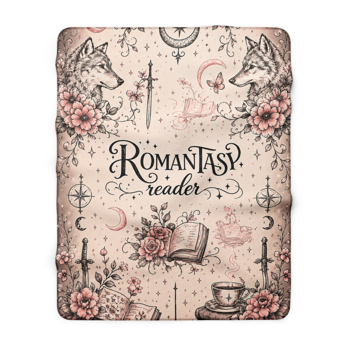 Romantasy Reader Sherpa Blanket