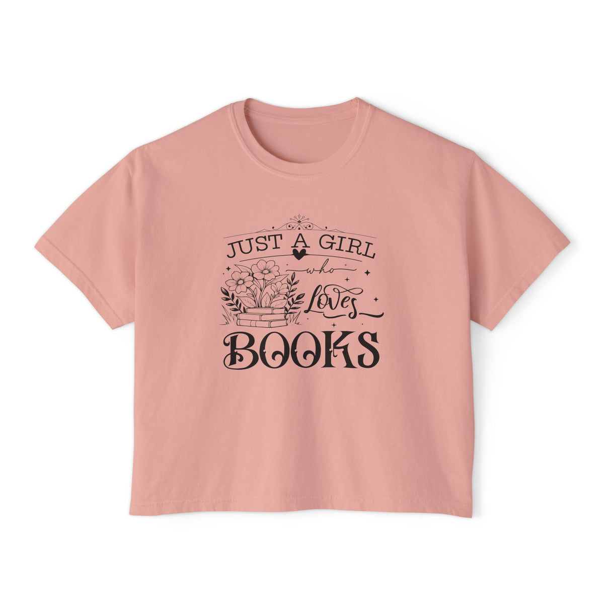 Just a Girl Who Loves Books Boxy Tee
