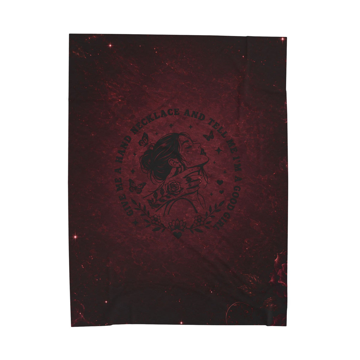 Good Girl Dark Romance Velveteen Plush Blanket