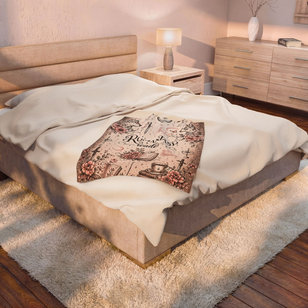 Romantasy Reader Velveteen Plush Blanket