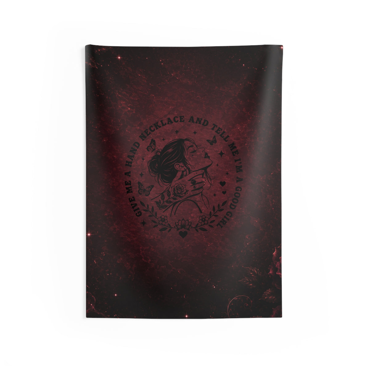 Good Girl Dark Romance Wall Tapestry