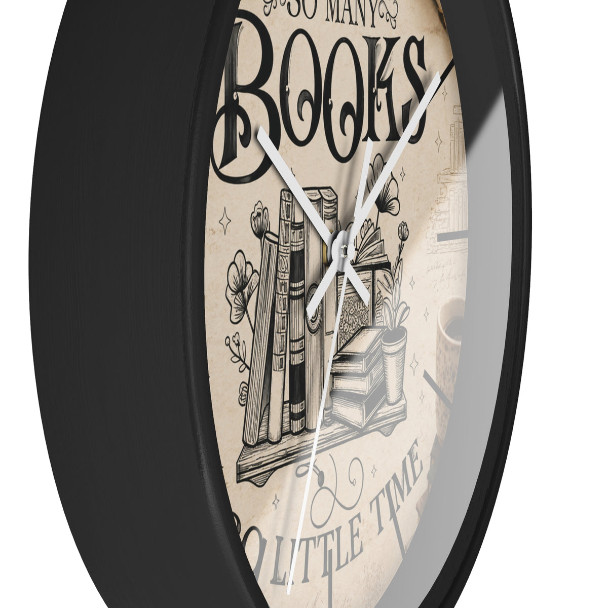 So Many Books, So Little Time Wall Clock