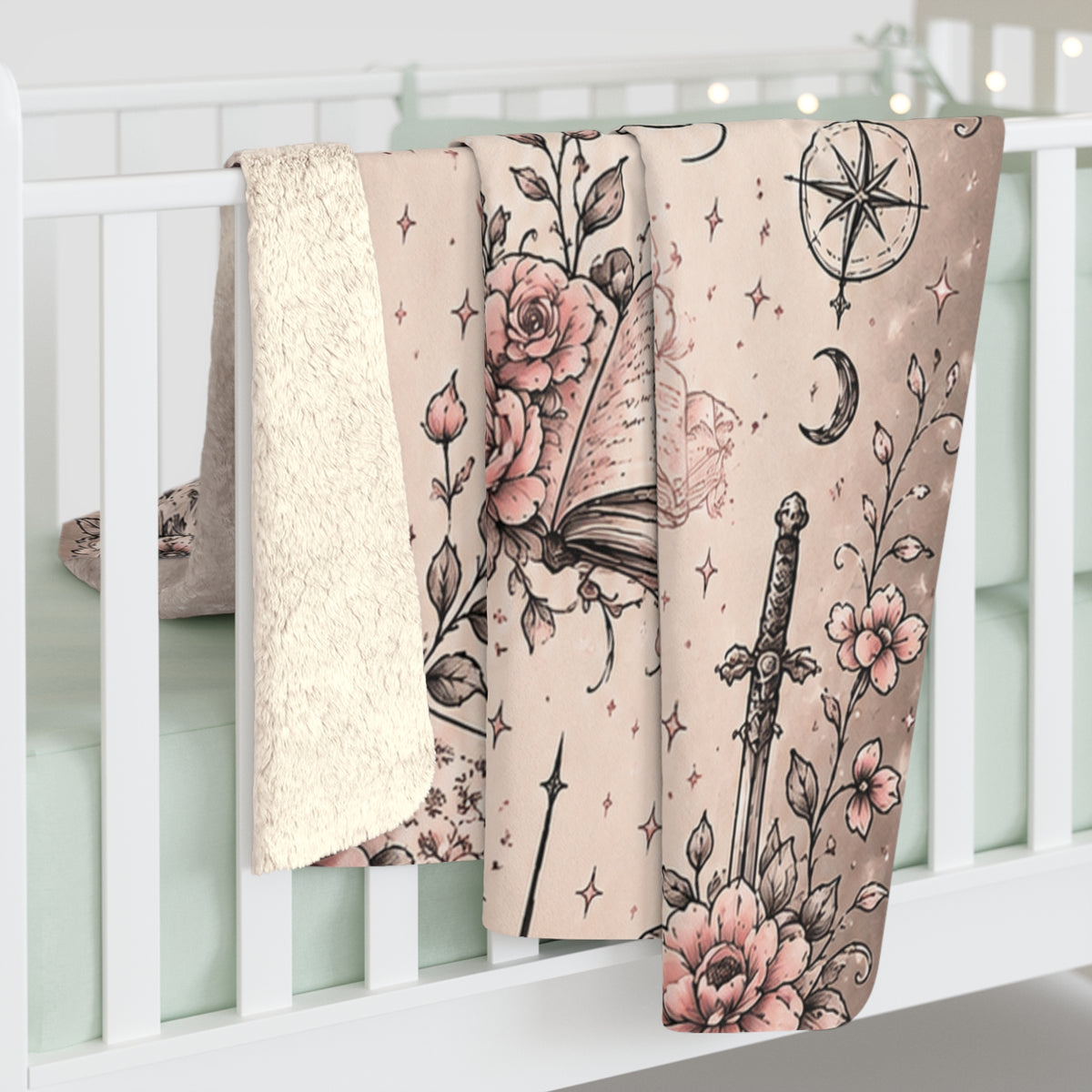 Romantasy Reader Sherpa Blanket