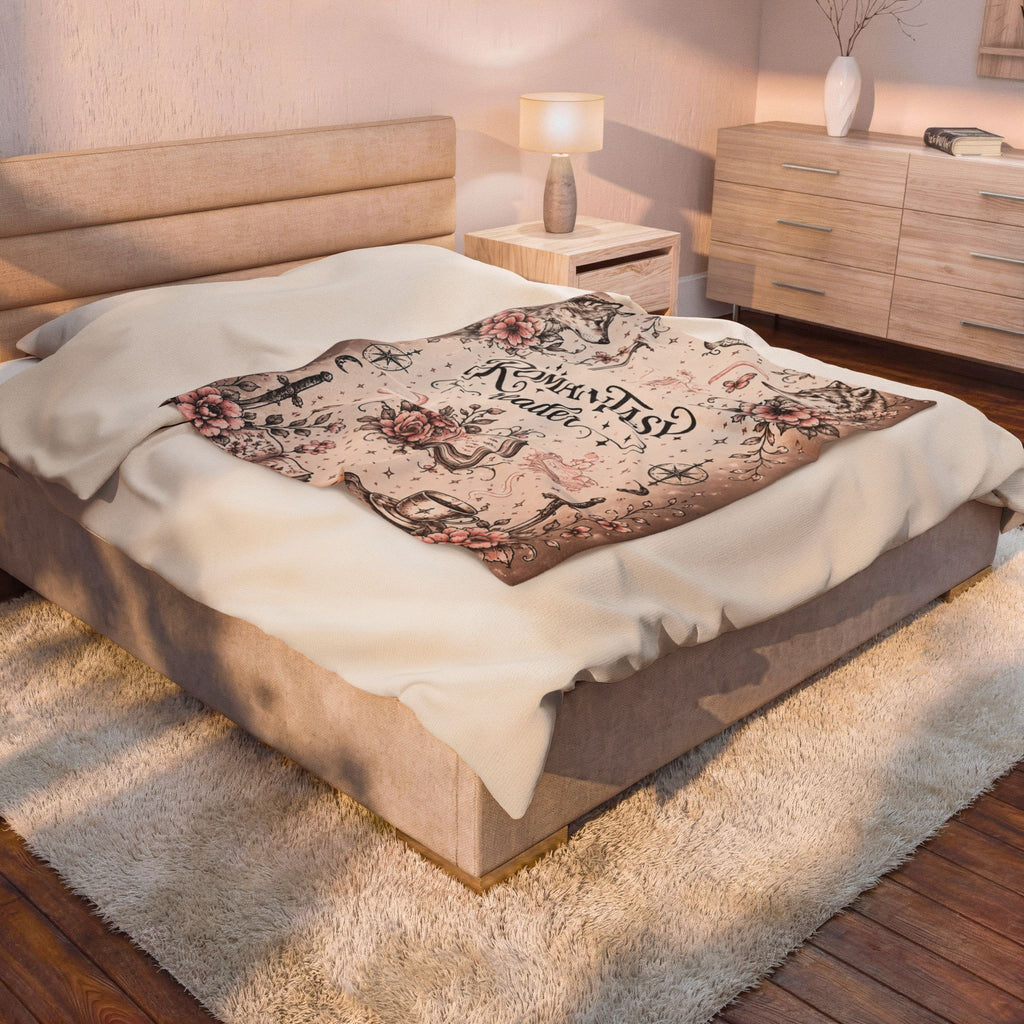 Romantasy Reader Velveteen Plush Blanket