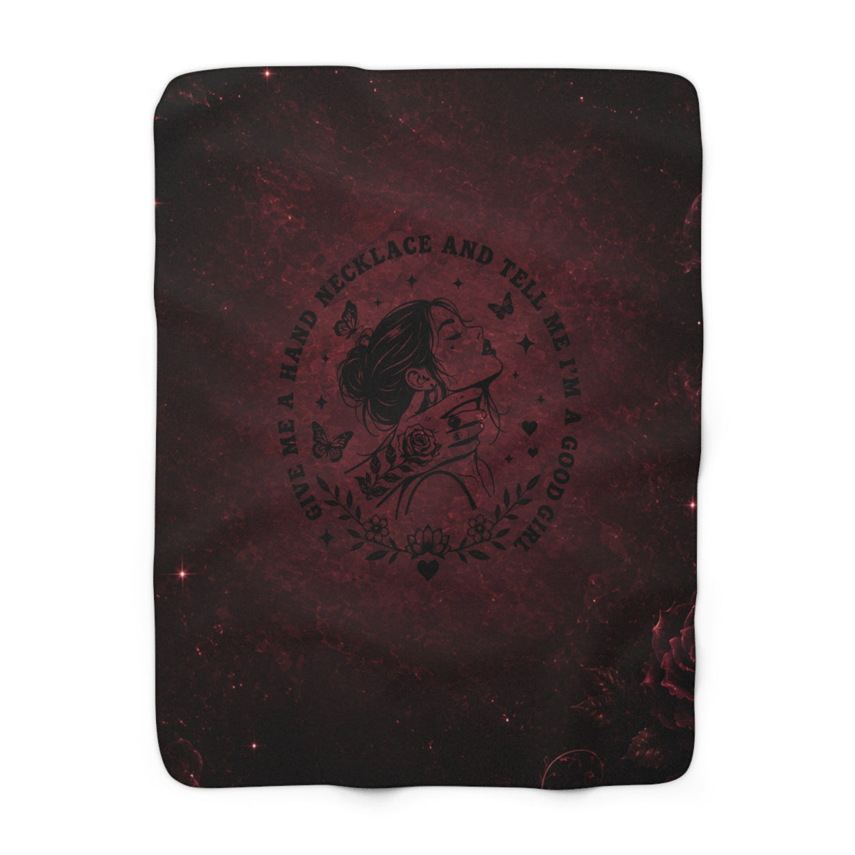 Good Girl Dark Romance Sherpa Blanket