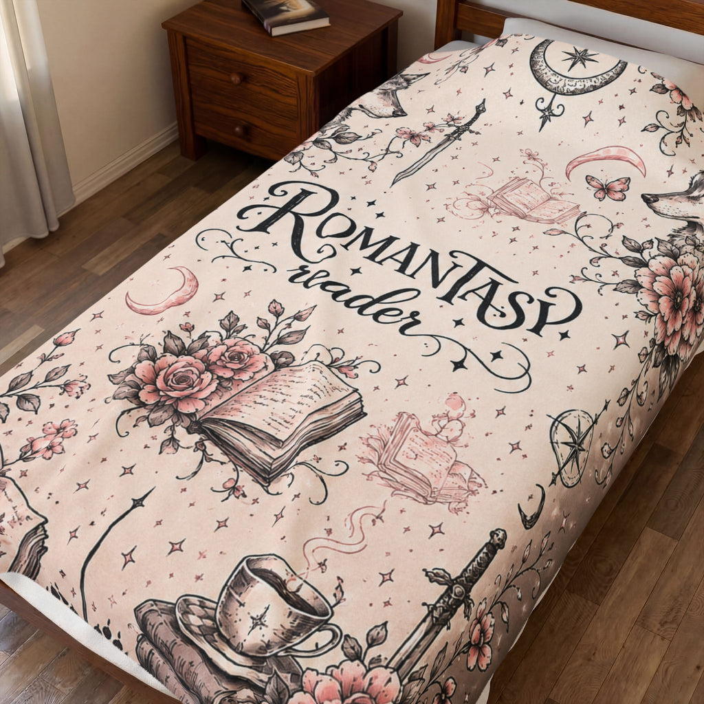 Romantasy Reader Velveteen Plush Blanket