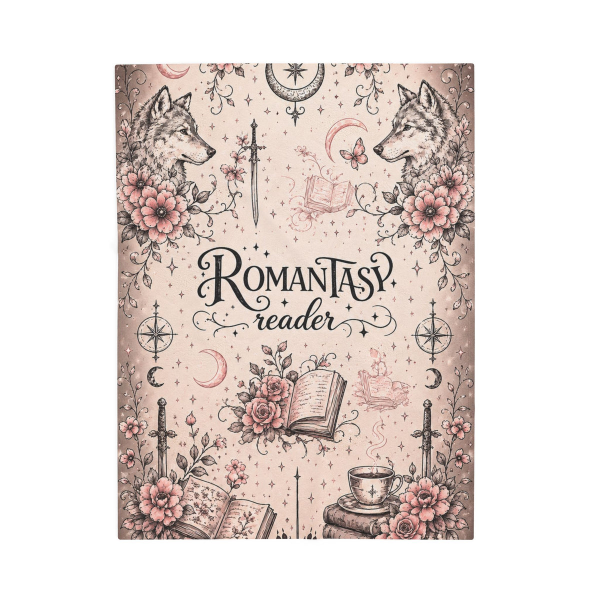 Romantasy Reader Velveteen Plush Blanket