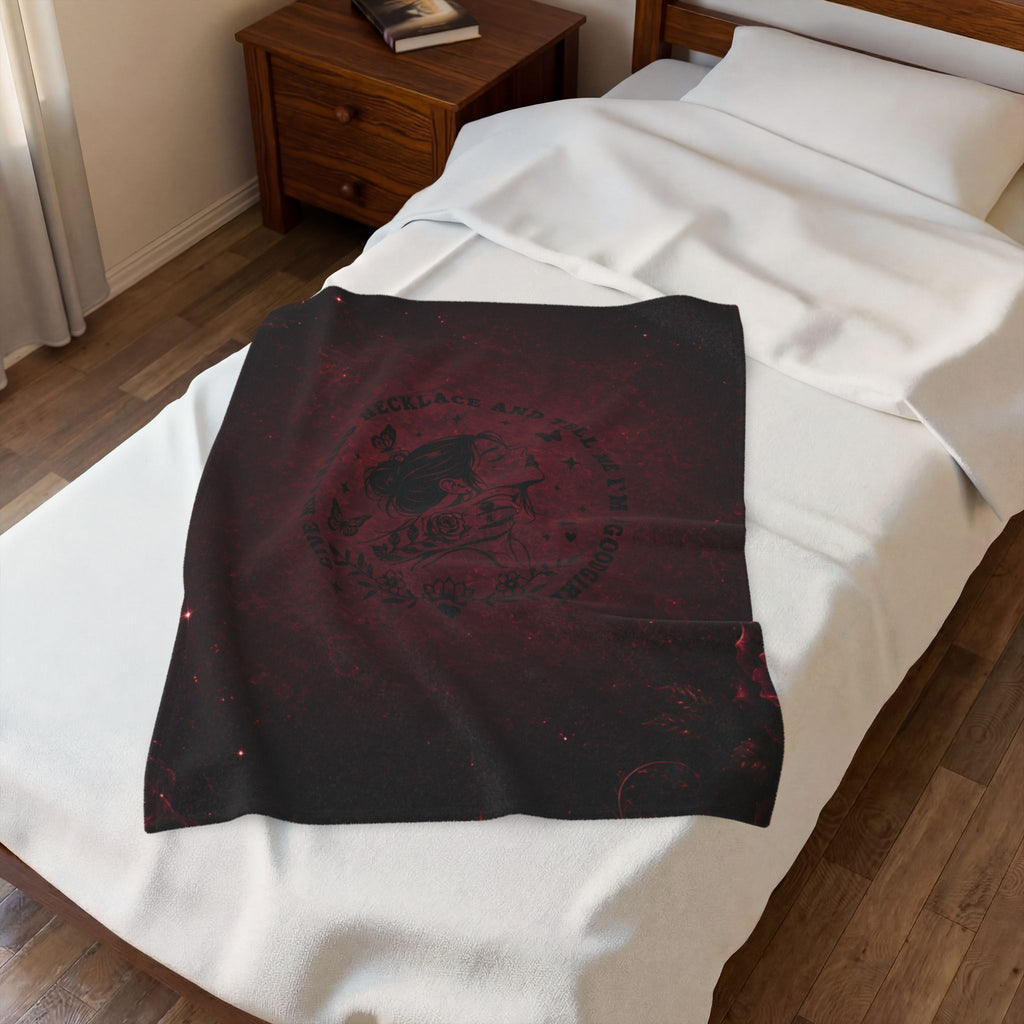 Good Girl Dark Romance Velveteen Plush Blanket