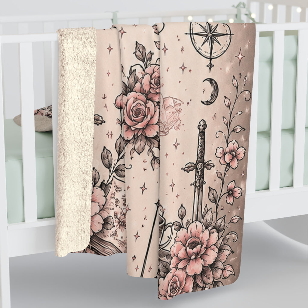 Romantasy Reader Sherpa Blanket