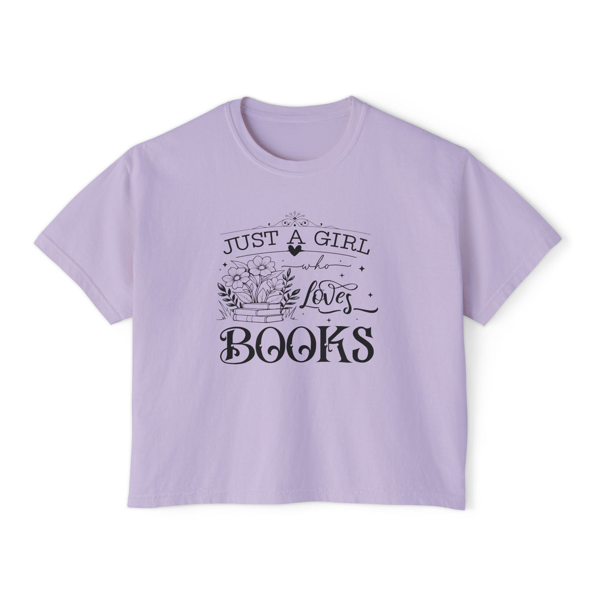 Just a Girl Who Loves Books Boxy Tee