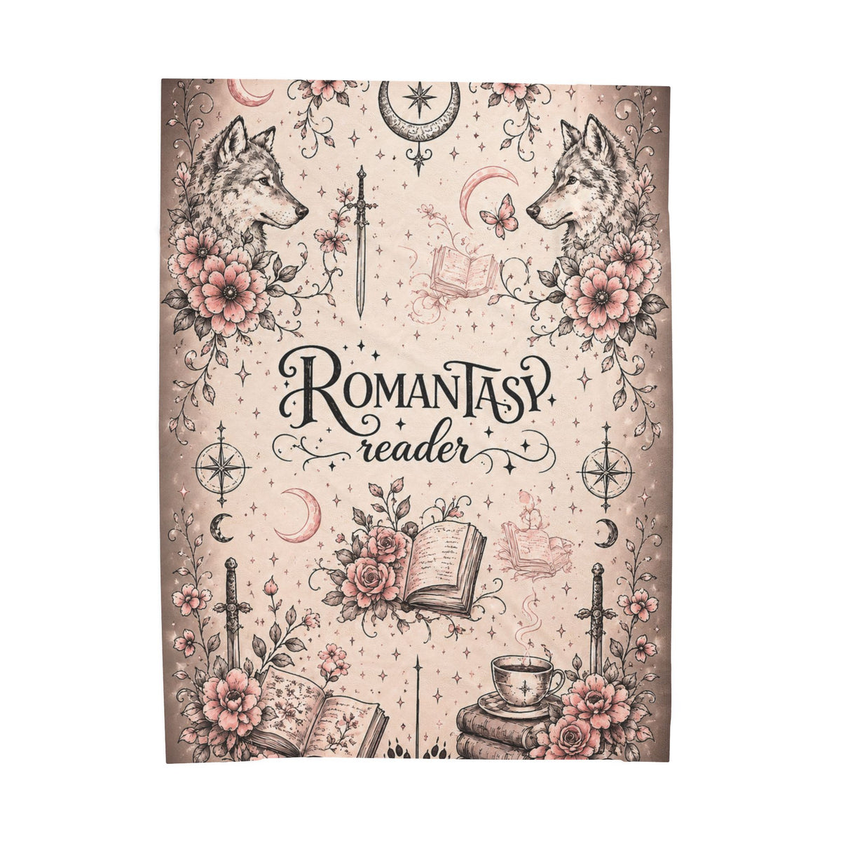 Romantasy Reader Velveteen Plush Blanket