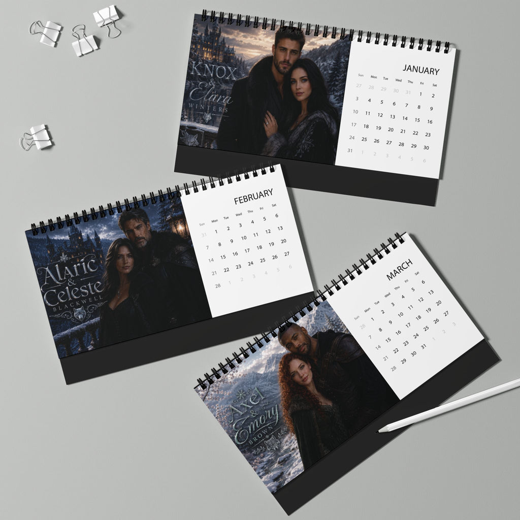 Guardian Wolf Trilogy 2027 Desktop Calendar - Fated Mates Edition