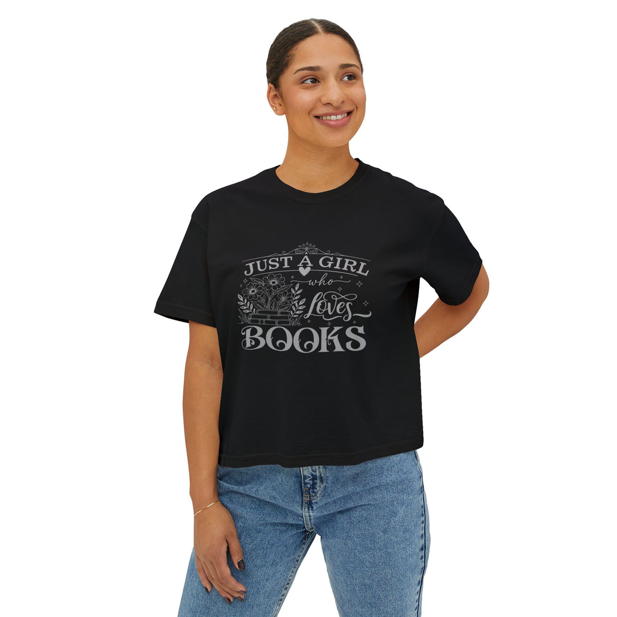 Just a Girl Who Loves Books Boxy Tee