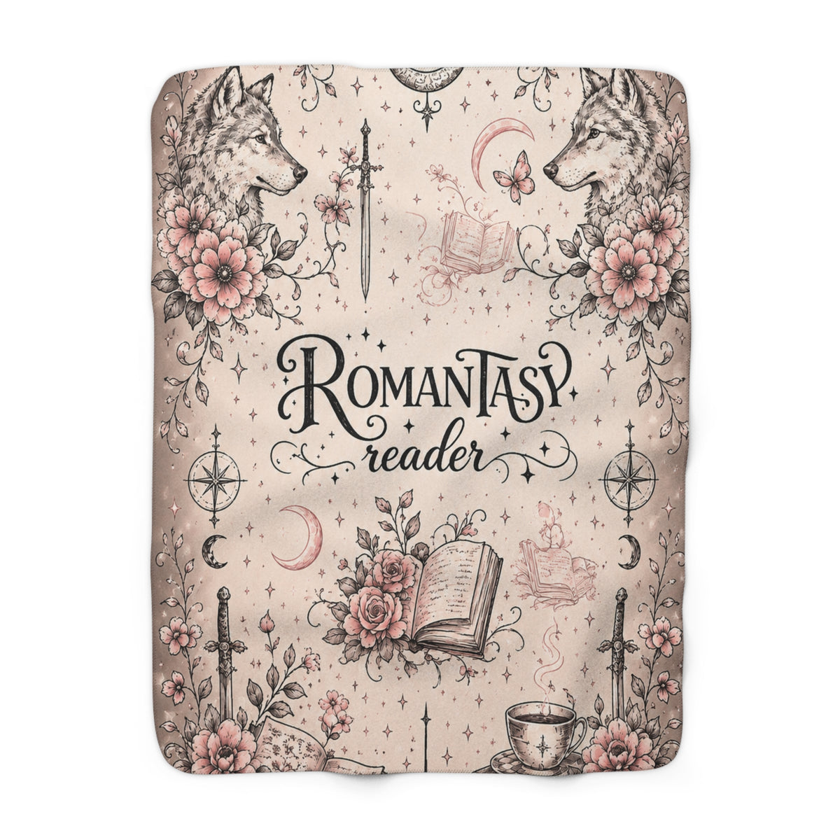 Romantasy Reader Sherpa Blanket