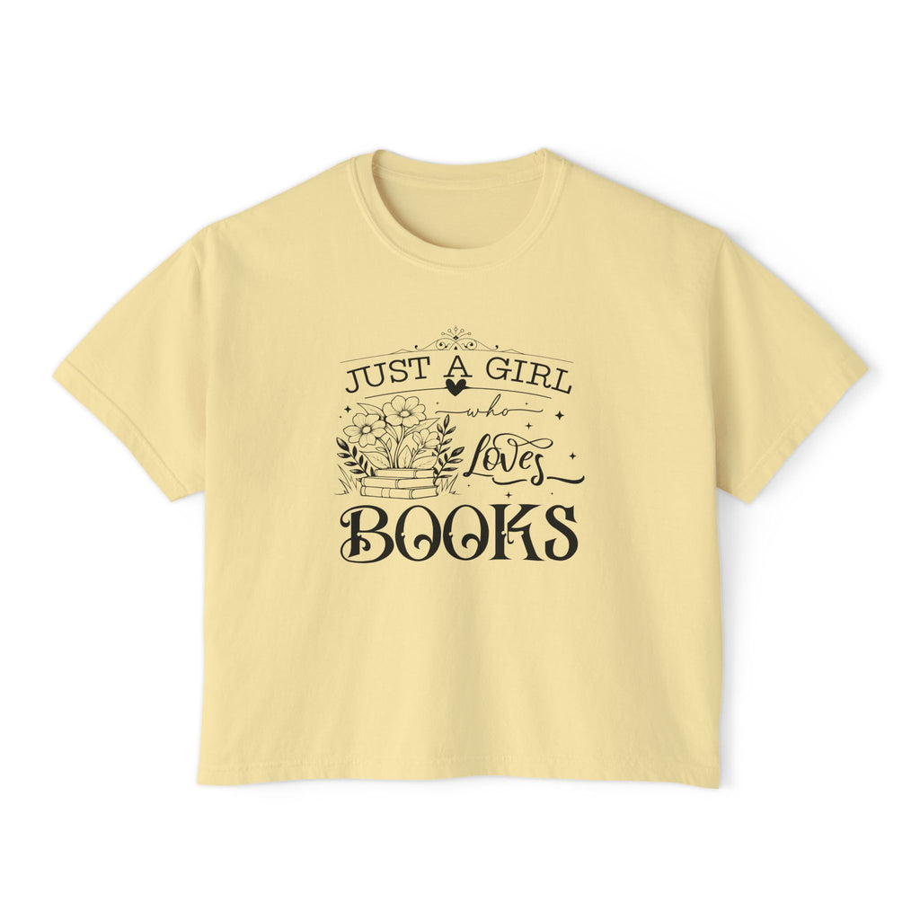 Just a Girl Who Loves Books Boxy Tee