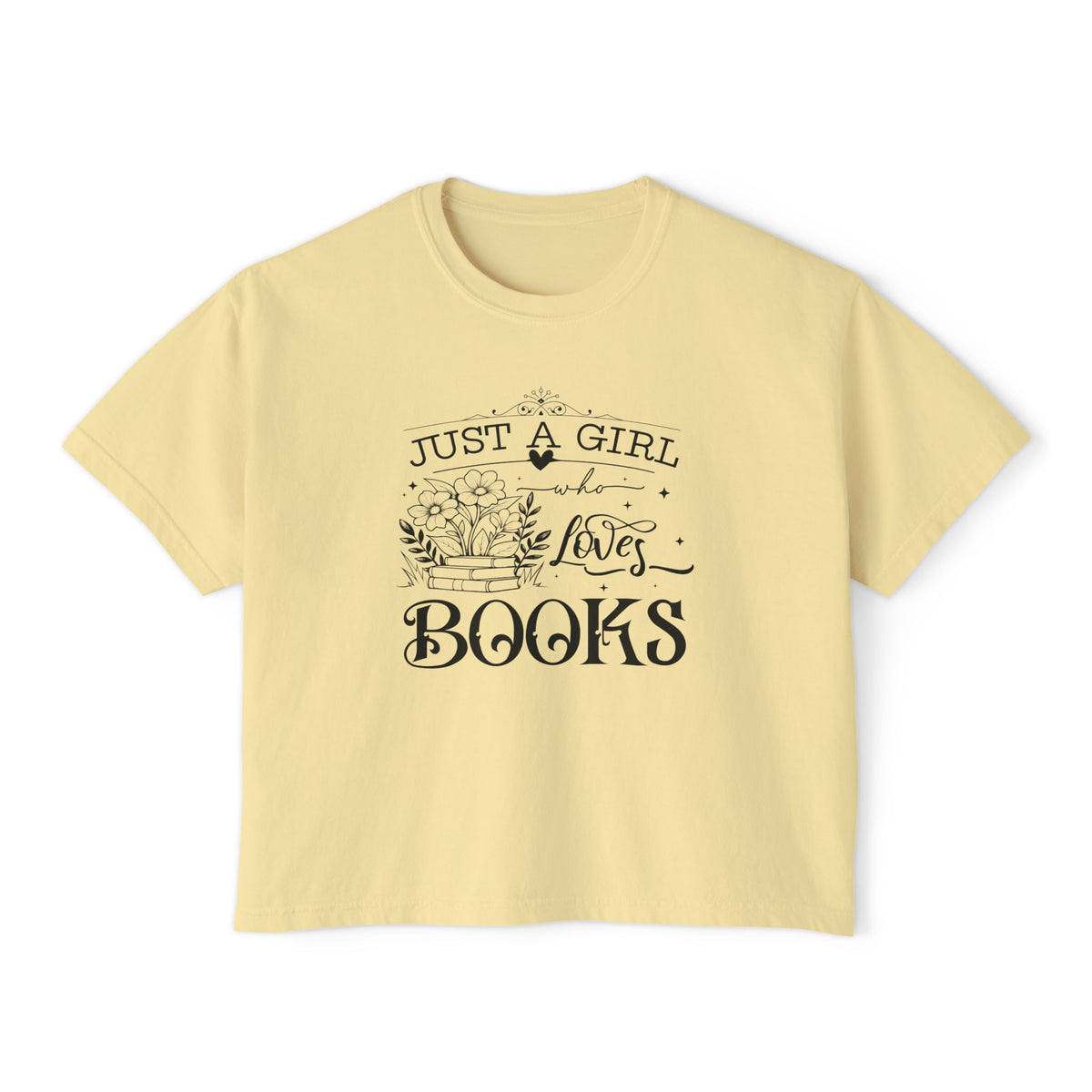 Just a Girl Who Loves Books Boxy Tee