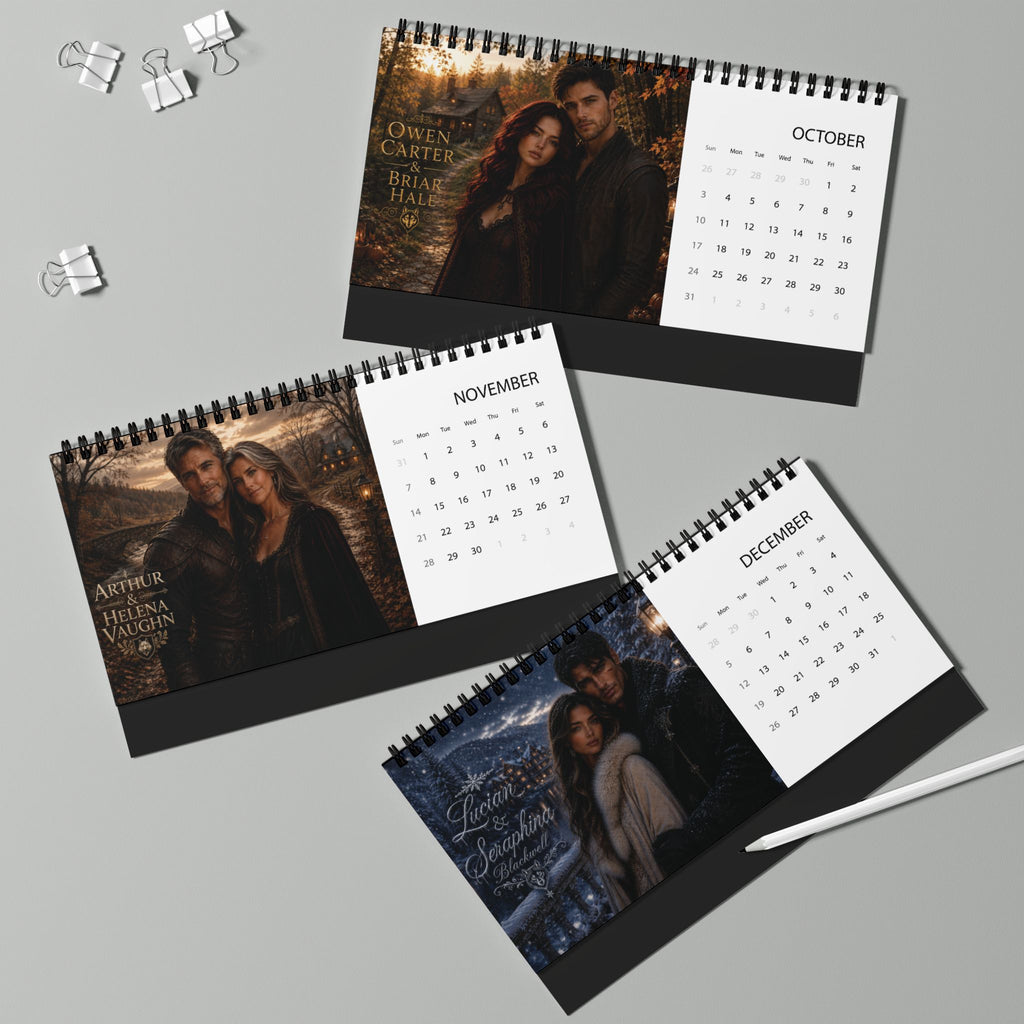 Guardian Wolf Trilogy 2027 Desktop Calendar - Fated Mates Edition