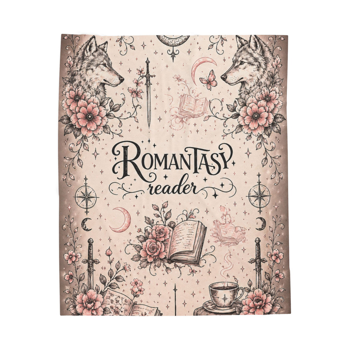 Romantasy Reader Velveteen Plush Blanket