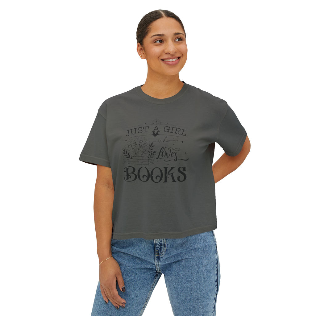 Just a Girl Who Loves Books Boxy Tee