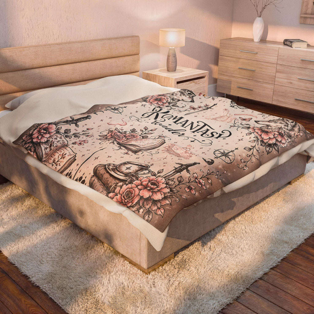 Romantasy Reader Velveteen Plush Blanket