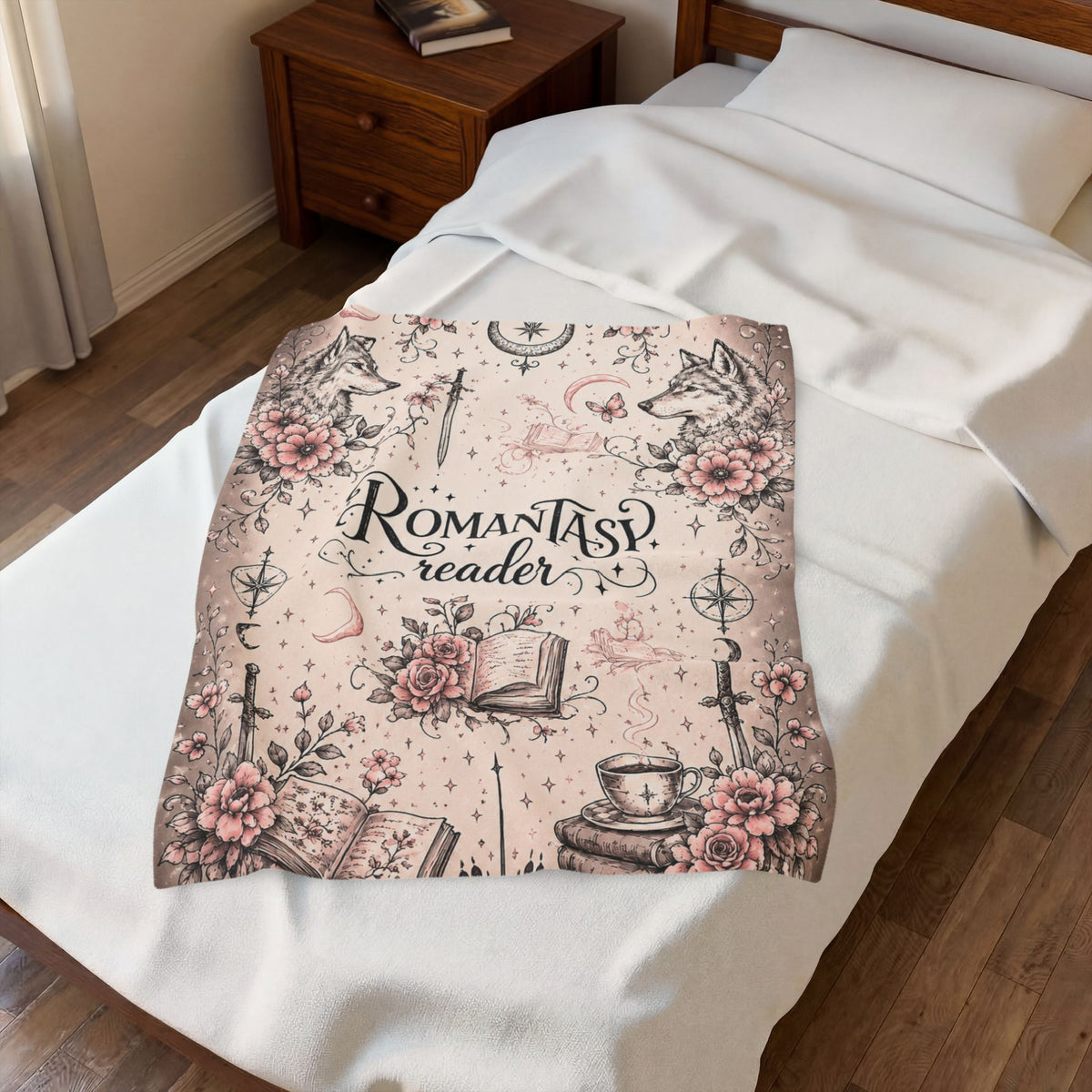 Romantasy Reader Velveteen Plush Blanket