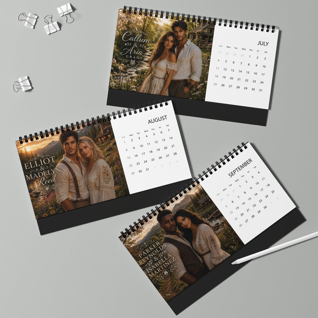 Guardian Wolf Trilogy 2027 Desktop Calendar - Fated Mates Edition