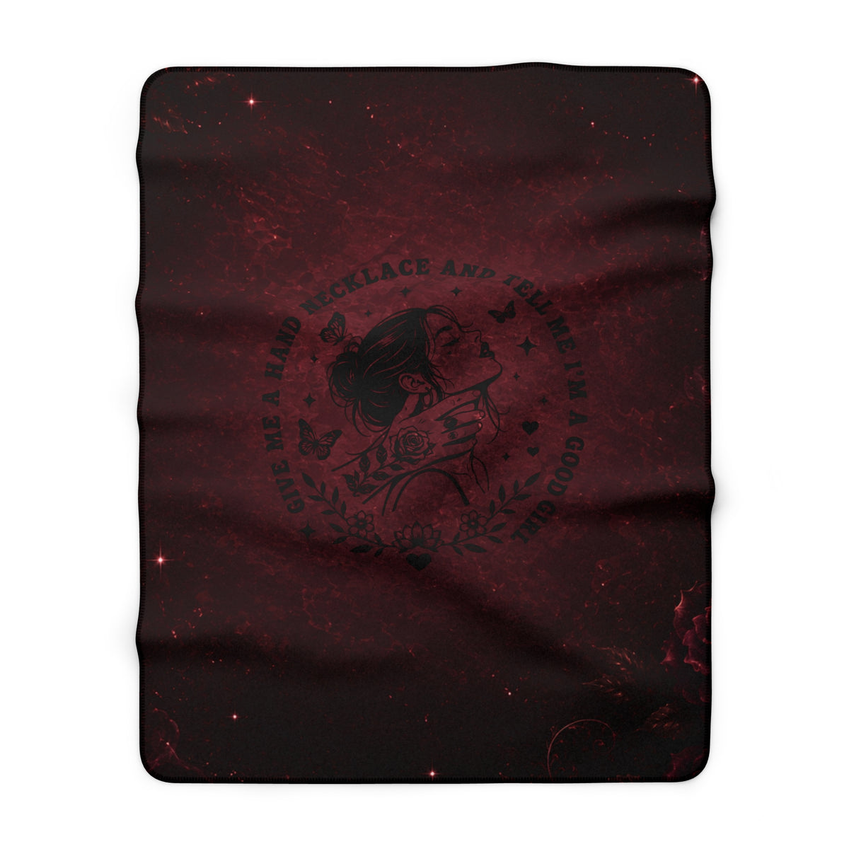 Good Girl Dark Romance Sherpa Blanket