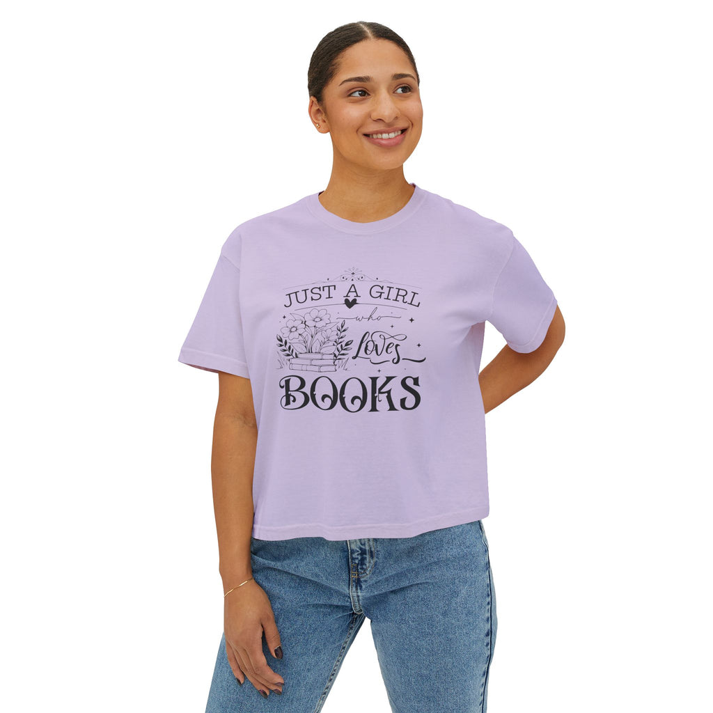 Just a Girl Who Loves Books Boxy Tee