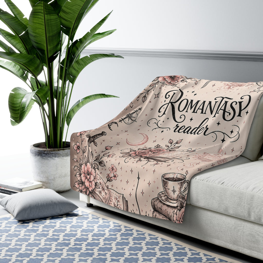 Romantasy Reader Sherpa Blanket