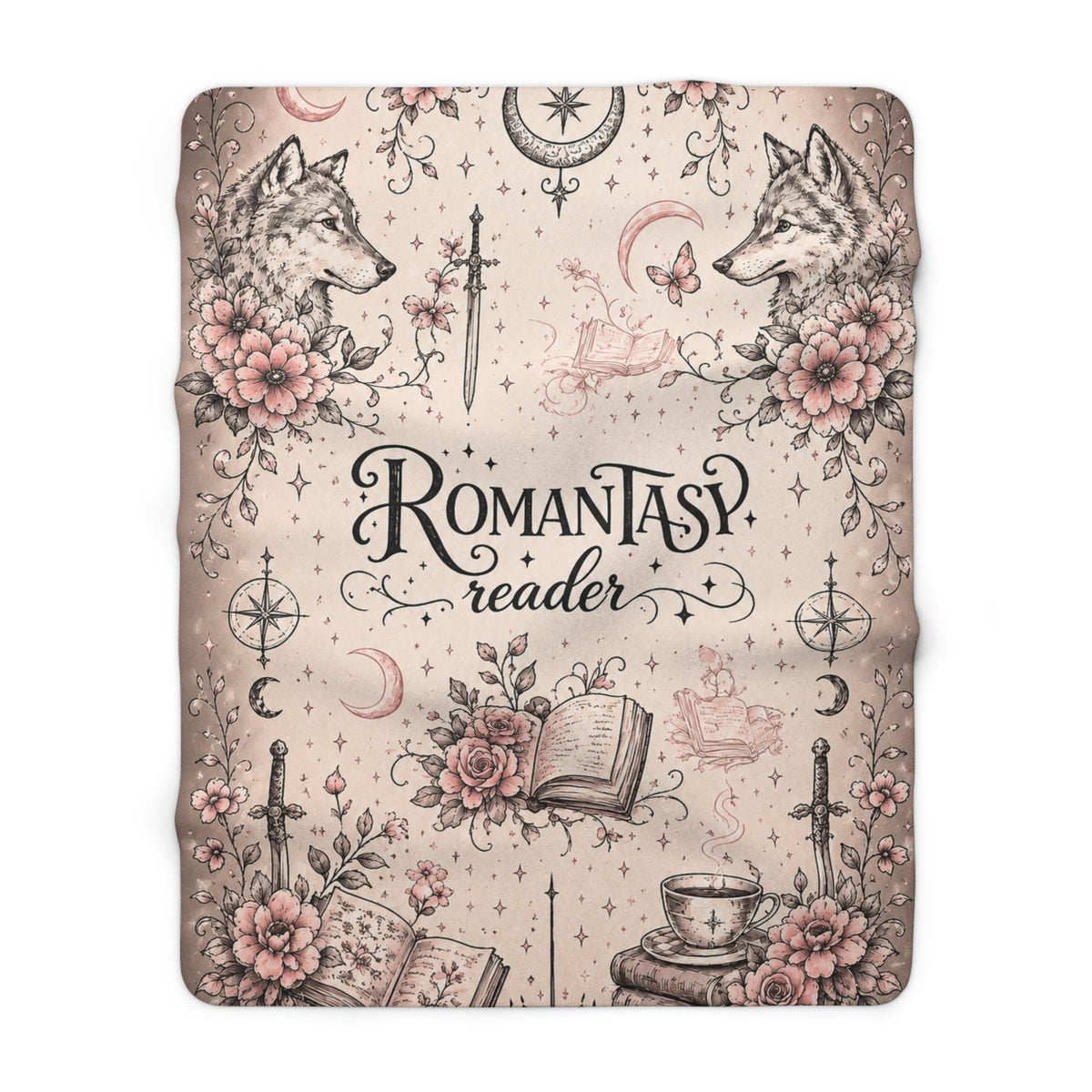 Romantasy Reader Sherpa Blanket